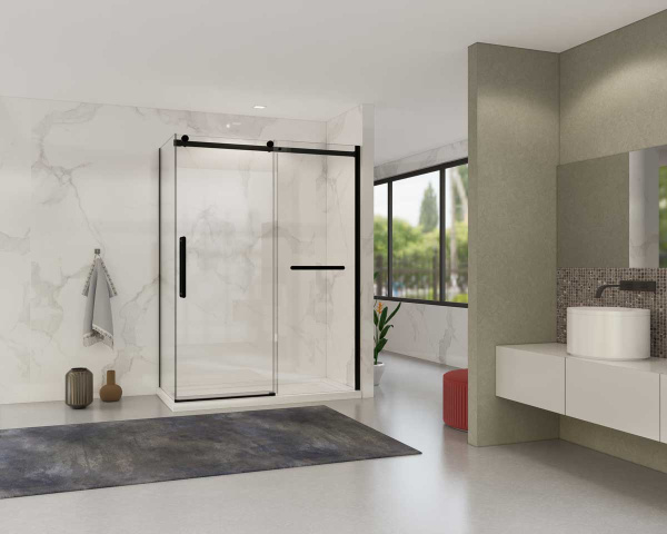 Душевой уголок Vincea Como Soft 150x90 VSR-1CS9015CLB черный