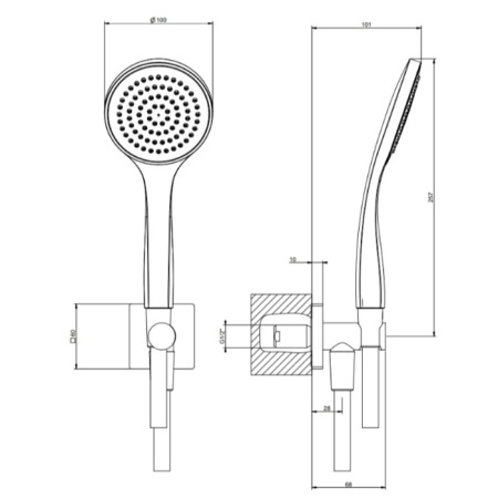 Душевой комплект Gessi Rilievo 59123#031