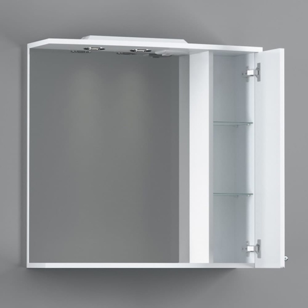 Шкаф зеркальный Damixa Palace One 75 (M41MPR0751WG) с подсветкой