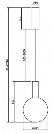 Подвесной светильник Maytoni Nebula MOD182PL-L4CG3K