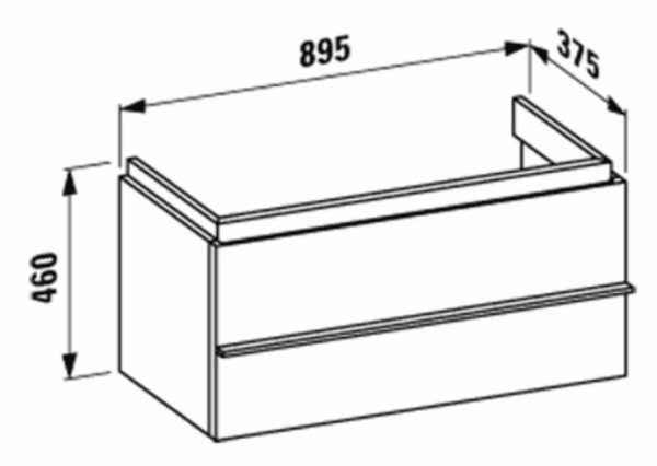 Тумба под раковину Laufen New Case 0125.2.075.463.1 белая