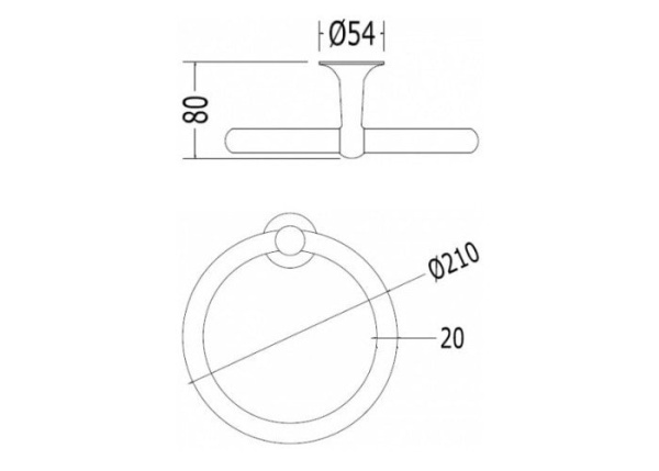 Полотенцедержатель Devon&Devon New York NY107CR