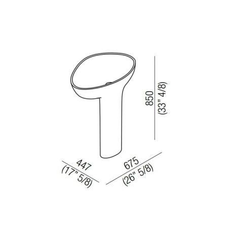 Раковина Agape Drop 70 ACER1099FZ *0