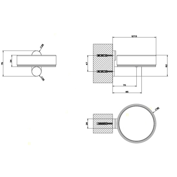 Мыльница Gessi 316 54701#239 белый