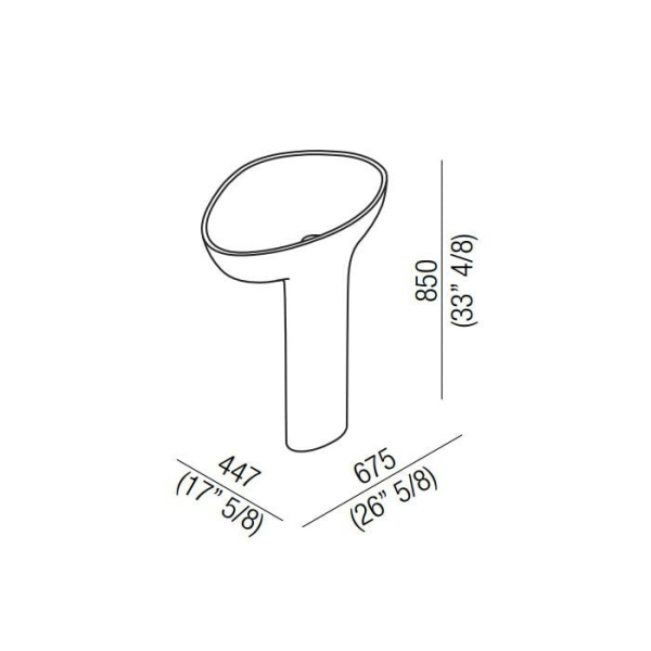 Раковина Agape Drop 70 ACER1099FZ *0