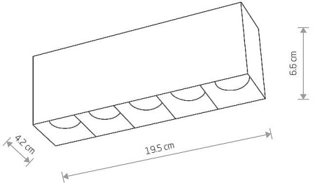 Накладной светильник Nowodvorski Midi Led 10052
