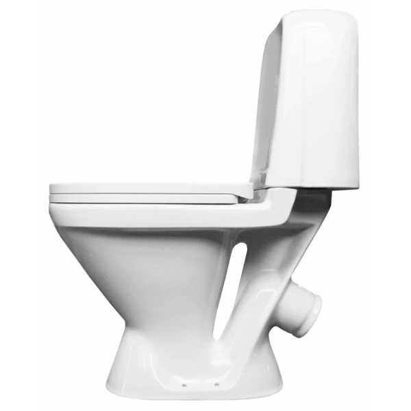 Унитаз-компакт Sanita Самарский комфорт WC.CC/Samarsky/2-TM/WHT.G/S1 косой выпуск, с сиденьем микролифт термопласт, белый