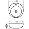 Раковина-чаша 45x45 см BelBagno BB3096