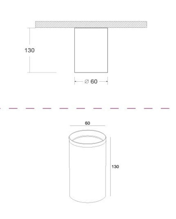 Накладной светильник Maytoni Focus Design C036CL-01B