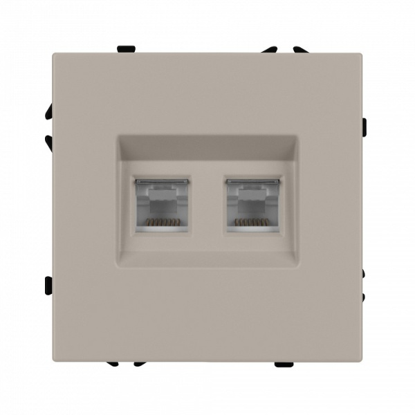 Розетка двойная Ethernet RJ-45 без рамки Arlight SCT-NOBE 059450