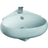 Раковина CeramaLux 9359 35 см, угловая, подвесная, белый