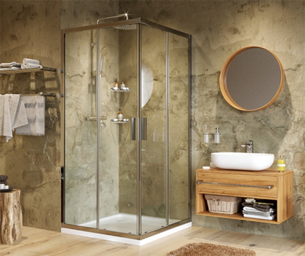 Душевой уголок WasserKRAFT Lippe 45S02 80x80 профиль хром стекло прозрачное