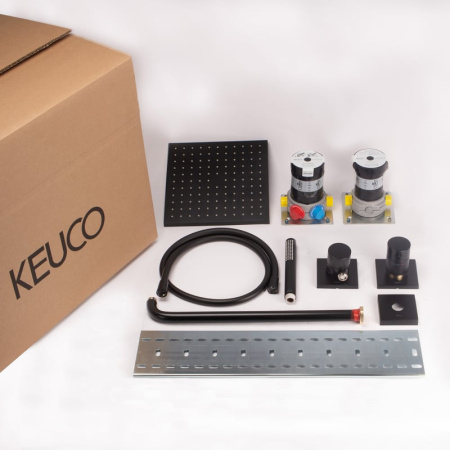 Душевой комплект Keuco IXMO 59602370002 с термостатом черный матовый