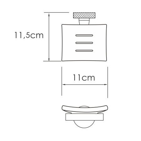 Мыльница WasserKRAFT Tauber K-64429 никель
