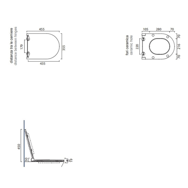 Крышка-сиденье для унитаза Catalano Sfera 0551210001