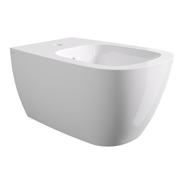 Подвесное биде Alice Wunder 45010101SET с набором креплений белое глянцевое