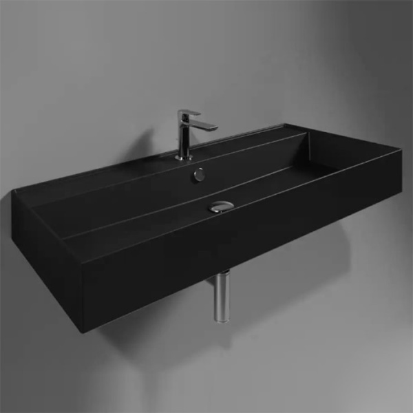 Раковина Simas Agile 100 AG101 nero matt*1 черная матовая