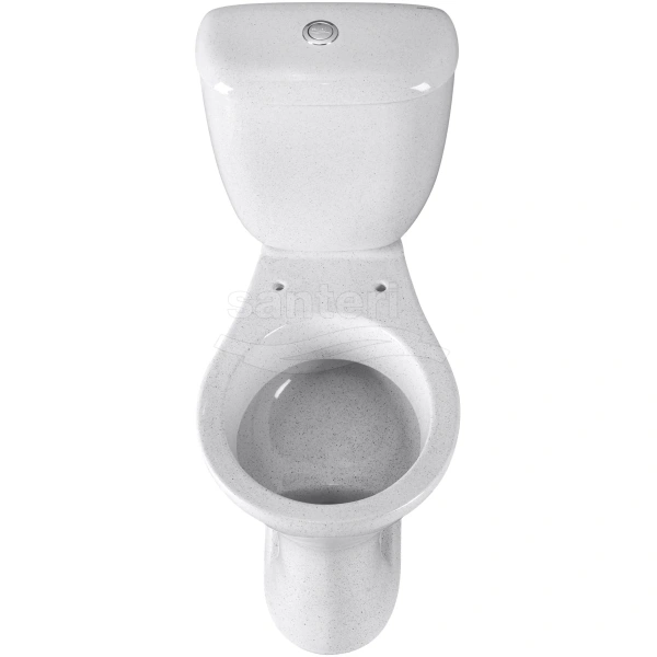Унитаз-компакт Santeri Victoria 1.P301.6.S01.00B.F (4607143311299) косой выпуск, с сиденьем, крап на белом
