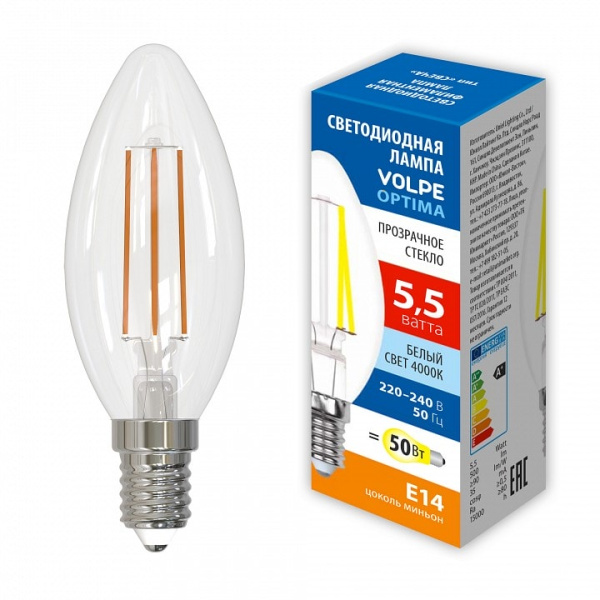 Лампа светодиодная Volpe OPTIMA E14 5.5Вт 4000K UL-00008462