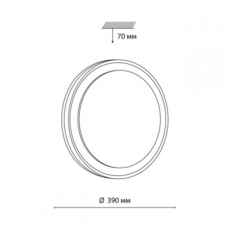 Накладной светильник Sonex PALE 7620/DLN