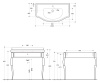 Раковина KERASAN Retro 100 1050 bi*1