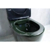 Унитаз-компакт GID Tr2177BL безободковый, с сиденьем, черный глянец