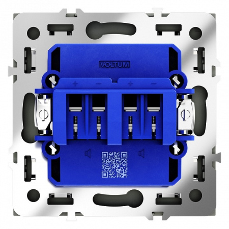 Розетка акустическая без рамки Voltum S70 VLS060307