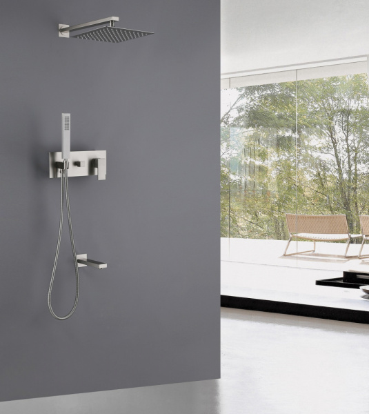 Душевой комплект Abber Daheim AF8217SP сатин