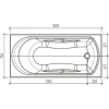 Акриловая ванна 160,4x75,4 см Eurolux Ontario E1016075027