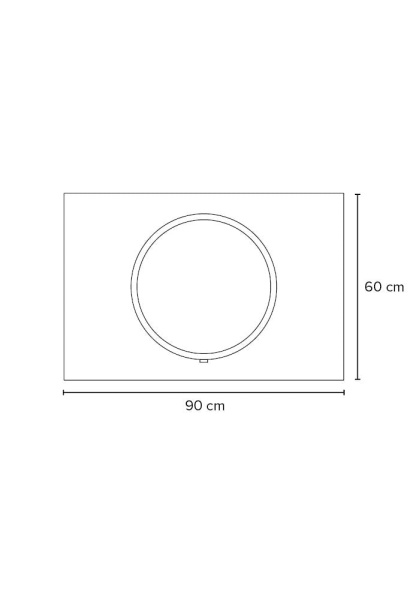 Зеркало Bagno Piu Dot 90X60 белое