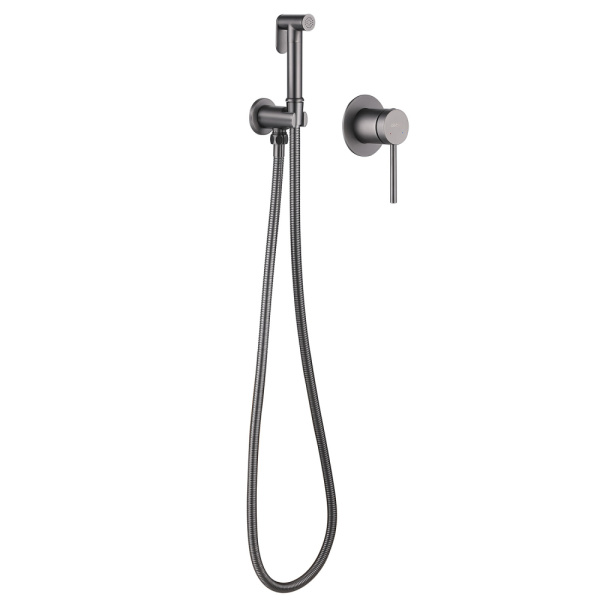 Смеситель с гигиеническим душем Abber Emotion AF8825NG никель