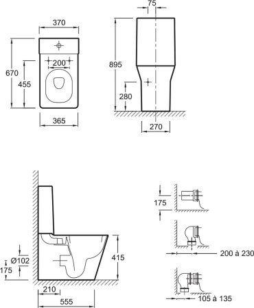 Бачок для унитаза Jacob Delafon Reve E4809-00