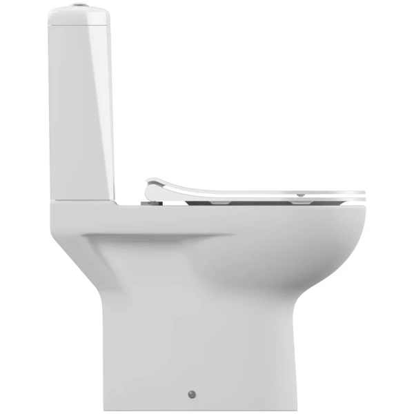 Унитаз-компакт Cersanit Monolith KO-MON011-3/5-Con-DL безободковый, с сиденьем микролифт, белый