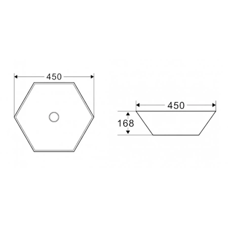 Раковина-чаша 45x45 см BelBagno BB1140