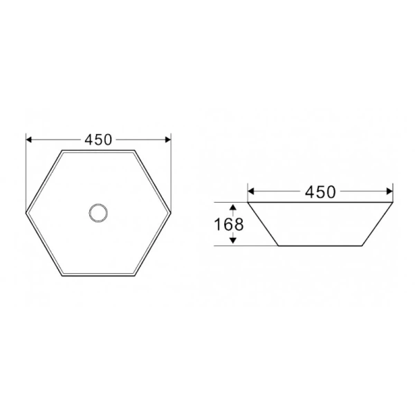 Раковина-чаша 45x45 см BelBagno BB1140