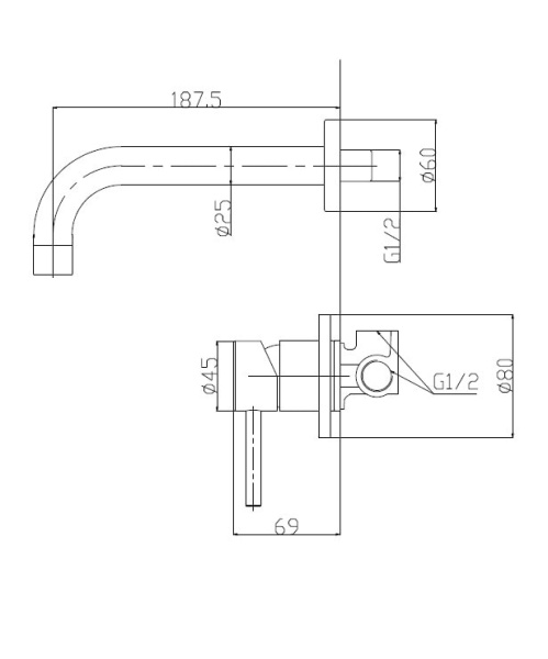 Смеситель для раковины BelBagno Etna ETN-BLVM-IN сталь