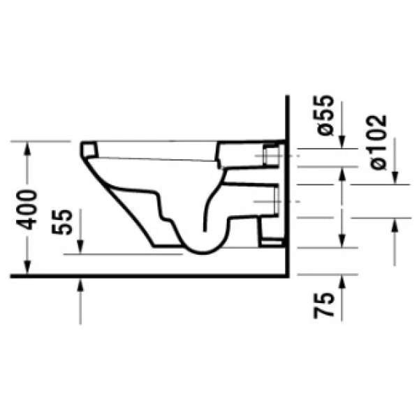 Унитаз подвесной Duravit DuraStyle 2537090000 альпийский белый