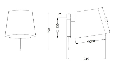Бра Maytoni Bergamo MOD613WL-01B