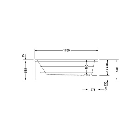 Ванна Duravit D-Code 170x70 700098000000000