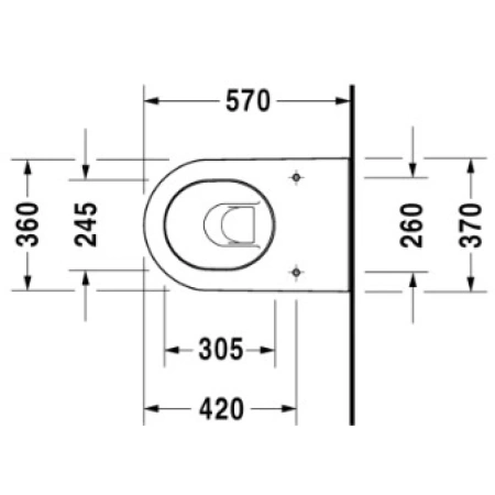 Приставной унитаз Duravit Darling New 2139090000