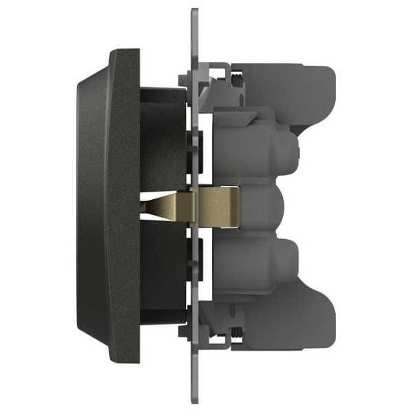 Розетка двойная с заземлением без рамки Elbi Eleсtriс Zena Vega 609-011100-907