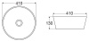 Накладная раковина BelBagno BB1315-H311
