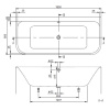 Акриловая ванна Villeroy&Boch Architectura 180х80 UBA180ARE9CS00V-01