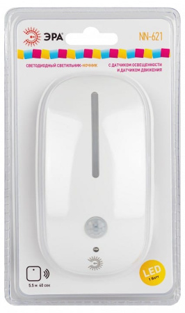 Ночник Эра  NN-621-LS-MS-W