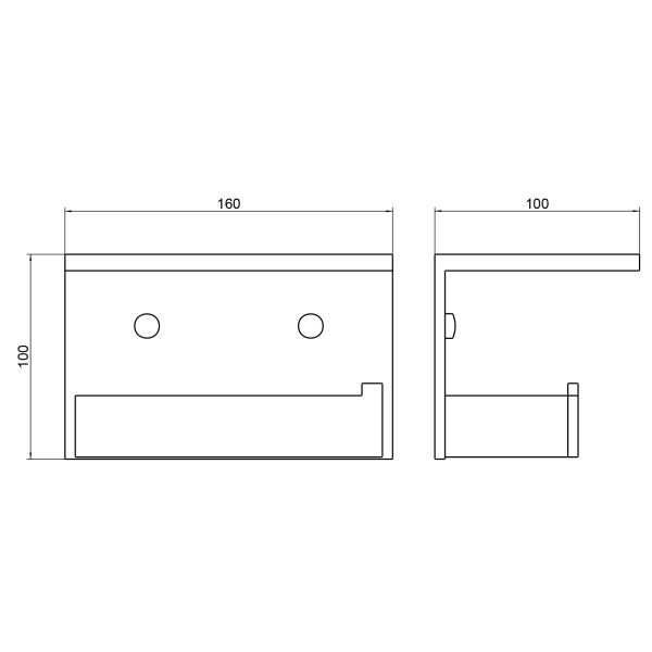 Держатель туалетной бумаги с полкой для телефона Timo Petruma 15243/17 золото матовое