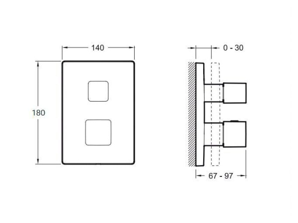 Смеситель для душа Jacob Delafon Modulo E75391-CP