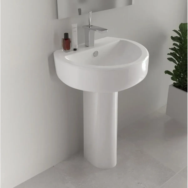 Раковина 55 см Sanita Luxe Best WB.PD/Best/55-C/WHT.G/S1