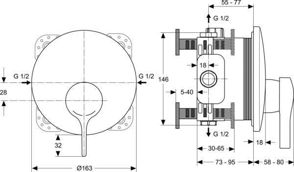 Смеситель для душа Ideal Standard Melange A4719AA