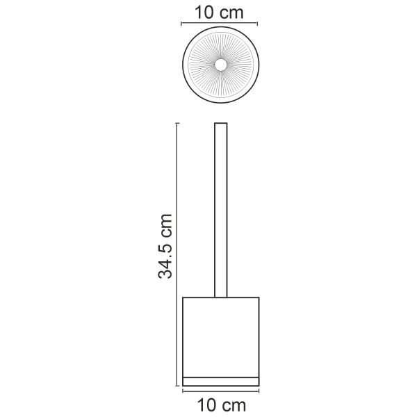 Ершик для унитаза WasserKRAFT К-3300 K-3327 серый