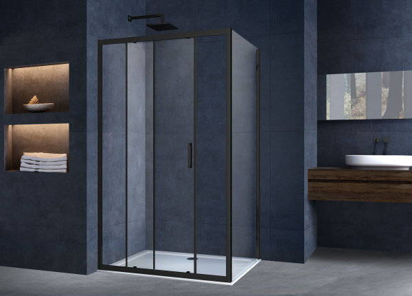 Душевой уголок Vincea Alpha 120x90 VSR-3AL9012CLB черный